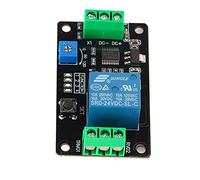 Akozon Scheda del Modulo a Relè Ritardata DC 24V Autobloccante Ritardo On Off Temporizzatore Ritardato Modulo (DC24V)