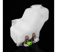Akozon Serbatoio del Liquido Lavavetri del Parabrezza, Serbatoio della Pompa a 2 Fori del Tergicristallo 2 Kit per Pompa GQ Maverick 88?97 Bianco Plastica Serbatoio della Rondella