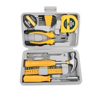 Akozon Set di 24 Pezzi di Attrezzi Manuali con Custodia, Kit Utensili Fai
