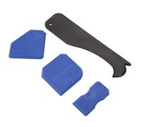 Akozon Set di 4 Strumenti per Calafataggio - Kit per Rimozione Sigillante Siliconico e Raschietto per Calafataggio per Applicazioni su Vetro e Cemento - Strumenti Essenziali per la Riparazione della