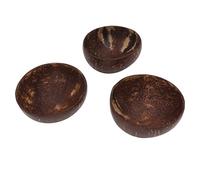 Akozon Set di Ciotole di Cocco Set di Ciotole di Cocco Riutilizzabili a Prova di Perdite Polis Ciotole di Guscio di Cocco per Riso Dessert Insalata Colazione Set di Ciotole di Cocco, AKOZONGES0F4GB8M