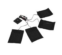 Akozon Set di Cuscinetti Riscaldanti per Vestiti, Fibra Elettrica con Quattro Pezzi Alimentati Tramite USB per Riscaldatore di Stoffa Invernale Impermeabile 3 Marce Composito