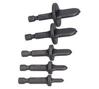 Akozon Set di Espansori per Tubi 5 Pezzi con Impugnatura Esagonale 1/4 Pollici - Punte per Pressare Tubi in Acciaio Ad Alto Tenore di Carbonio per in Rame del Condizionatore d'aria