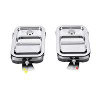 Akozon Set di Maniglie per Porte Esterne Cromate con Chiavi a Cilindro della Serratura, Modello di Camion per Carichi Pesanti 2005-2014, Codice Articolo 7605202