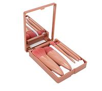 Akozon Set di Pennelli per Trucco Professionale 5 pezzi: Ombretto Versatile, Cipria Fissante e Kit Completo di Pennelli Cosmetici per Specchio per un'applicazione Impeccabile