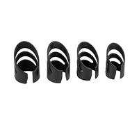 Akozon Set di Pick per Dito per Chitarra 4pcs - Kit Ergonomico di Protezione della Punta per Chitarra Elettrica, Acustica, Basso, Banjo e Ukulele (BLACK)