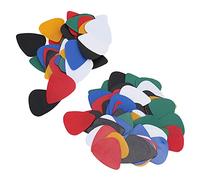 Akozon Set di Plettri per Chitarra da 100 Pezzi - Plettri Spessi 0,46 Mm con Colori Vivaci per Chitarra e Accessori