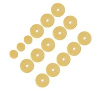 Akozon Set di Ricambio per Cuscinetti per Flauto in Feltro da 16 Pezzi, Accessori di qualità per Flauti Gialli