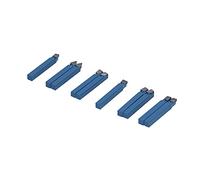 Akozon Set di Utensili per Tornio in Carburo Cementato 10 Pezzi - Kit di Utensili per il Taglio di Metalli di Precisione per Torni Ordinari, Semiautomatici e Automatici