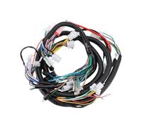 Akozon Sostituzione Completa del Cablaggio Principale dello Scooter GY6 | Nucleo in Rame, Isolamento in PVC, Connettori in Nylon Pa, Percorso Originale, Montaggio per Ciclomotore GY6 150ml, Uso di