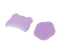 Akozon Spazzola Cuoio Capelluto da 2 Pc Set di Pennelli da Bagno in Silicone Sensoriale Morbido e Strumento di Pulizia del Cuoio Capelluto Comodo per Neonati (PURPLE)