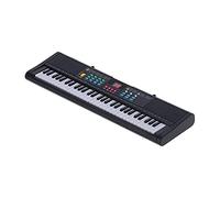 Akozon Strumento per Pianoforte con Tastiera, 61 Tasti Elettrico Digitale Multifunzionale con Microfono MQ6186 per Principianti Professionisti