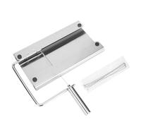 Akozon Tagliaformaggio in Acciaio Inox con Filo per Prosciutto, Torte e | Acciaio inossidabile alimentare, base antiscivolo, utensile da per affettare formaggio, prosciutto, pane, torte