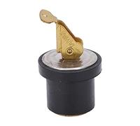 Akozon Tappo di Scarico a Compressione da 19 Mm, in Ottone, a Vite, con Gomma, per Barca, Yacht, Pozzo del Vivo, Lavello, Pozzetto di Poppa (7/8 di Pollice (2974B2))