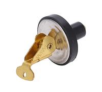 Akozon Tappo di Scarico a Compressione da 19 Mm, in Ottone, a Vite, con Gomma, per Barca, Yacht, Pozzo del Vivo, Lavello, Pozzetto di Poppa (3/8 di Pollice (2974B1))