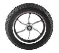 Akozon Tariera a Ruota in Gomma Solida 10 Pollici per Sedie a Rotelle Elettriche Caster Gonfiabile con Cuscinetto 12 Mm 6001