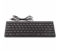 Akozon Tastiera 78 Tasti Muti Ultra Sottile Cablata Mini Interfaccia USB Computer Desktop Tastiera in Piccola LinguaElettronica Russa (francese)