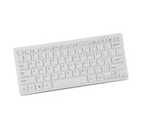 Akozon Tastiera USB Cablata Ultra Sottile a 78 Tasti per Desktop e Laptop - Design Ergonomico con Tasti Incisi - Nera (WHITE)