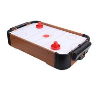 Akozon Tavolo da Gioco Portatile per Air Hockey per Bambini - Divertimento Desktop Interattivo per Genitori e Bambini - Gioco da Tavolo Compatto Alimentato a Batteria con Dischi e Pulsanti