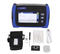 Akozon Tester per Fibra Ottica OTDR con Schermo LCD Touch 4,3 Pollici, Gamma Dinamica, Lunghezza D'onda 1550 Nm, Tester di Rete in Fibra OPM SLS VFL RJ45