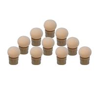 Akozon Testina in Spugna Sostituibile 10 Pezzi per Pennello a Penna Punteggiante per Nail Art con estremità Affilata per Applicazione di Glitter e Gel (testa rotonda)