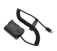 Akozon Tipo C Banca della Batteria Fittizia Completamente Decodificata EN EL15 Cavo a Molla per D810 D850 Z5 Z6 Z6II Z7 Z7II Camera