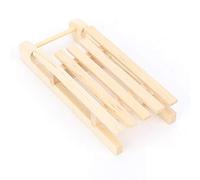 Akozon Titolo: 1:12 Modello di Slitta in Legno in Miniatura - Accessorio Realistico per la Casa delle Bambole per l'arredamento Natalizio e il Gioco Immaginativo (Modello semplice)