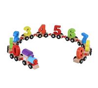 Akozon Treno Giocattolo in Legno Colorato per Bambini - Giocattolo di Apprendimento Educativo per lo Sviluppo Precoce, le capacità Cognitive e l'interazione Genitore -figlio