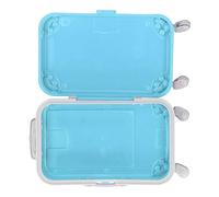Akozon Valigia per Ragazze Raffinata Valigia Portatile per Bambole - Accessorio da Viaggio Vivace per Bambole, per i Bambini (PJ-459-01 Trolley in polvere) (trolley PJ-459-06 celeste)