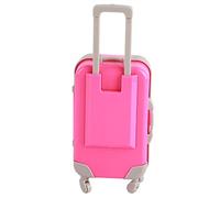 Akozon Valigia per Ragazze Raffinata Valigia Portatile per Bambole - Accessorio da Viaggio Vivace per Bambole, per i Bambini (PJ-459-01 Trolley in polvere) (PJ-459-04 trolley rosa rosso porpora)