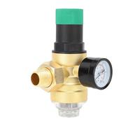 Akozon Valvola di Regolazione della Pressione dell'acqua G3/4 in Ottone con Manometro e Meno Filtro in Acciaio per, Box/Cover e Altro Ancora - Controllo Affidabile della Pressione dell'acqua