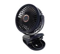 Akozon Ventola Clamp/Holder-on USB Ricaricabile da 10.000 MAh - Mini Ventola di Raffreddamento da Scrivania con Rotazione a 360° per Casa, Ufficio e Viaggi - Design Portatile e Silenzioso per un