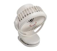 Akozon Ventola Clamp/Holder-on USB Ricaricabile da 10.000 MAh - Mini Ventola di Raffreddamento da Scrivania con Rotazione a 360° per Casa, Ufficio e Viaggi - Design Portatile e Silenzioso per un