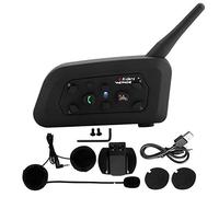 Akozon Vnetphone V6-1200 Cuffie vivavoce per interfono Bluetooth senza fili per moto per 6 persone