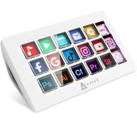 AKP153 Studio Deck, Controller Stream, 15 Tasti Macro, Attivazione in App e Software come OBS, YouTube, Twitch, Console Personalizzata per Foto e Video Editing, Live Streaming, PC/Mac (Bianco)