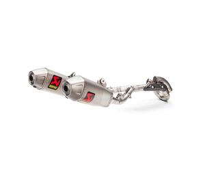 AKRAPOVIC da Corsa Linea Completo Sistema Doppio Scarico - Titanio Mufflers Con