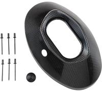 AKRAPOVIC - END CAP V-EC17 - END CAP SET CARBON EC17 - Dalbellomoto