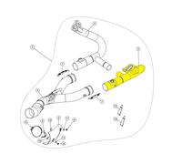 AKRAPOVIC H-B12R4R HEADER SS BMW R 1200 GS ABS ADVENTURE TRIPLE BLACK 2017