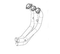 AKRAPOVIC H-Y9R3 HEADER SS MT-09 COLLETTORI E TUBI DI SCARICO