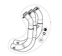 AKRAPOVIC - HEADER SS YAMAHA R9 - HEADER KIT STAINLESS STEEL - Dalbellomoto