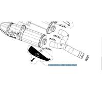 Akrapovic Scudo termico in carbonio B-King 08-09 P-HSS13R1R/A1 Nero/Argento