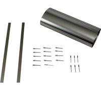 AKRAPOVIC - MUFFLER SLEEVE KIT - MUFFLER SLEEVE REPAIR KIT TITANIUM GREY - Dalbe