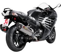 AKRAPOVIC - MUFFLERS TI/CF ZX14R 2016 - SLIP-ON LINE MUFFLER TITANIUM - Dalbello