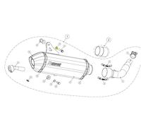 AKRAPOVIC P-DR4 WASHER SS HONDA CBR 300 R 2015
