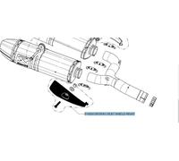 AKRAPOVIC P-HSS13R1R/A1 HEAT SHIELD CF PARACALORE