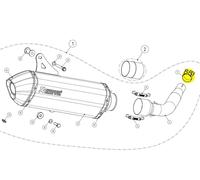 AKRAPOVIC P-R51 CLAMP MUFFLER X-CITY 250 FASCETTA PER MARMITTA