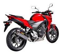 Akrapovic Scarico Slip-On In Fibra Di Carbonio Per Honda CB 400 X 2013-2016
