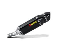 Akrapovic Line Carbon Fiber Ref:m-hz06402c Not Homologated Slip On Muffler Nero Not Homologated