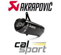 Akrapovic Vespa GTS125 2010 10 Nero + Silenziatore Scarico Legale Strada Carb...