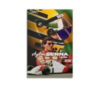 AKRHARWB Ayrton Senna Poster decorativo da parete per camera da letto, stile vintage, elegante, per soggiorno e camera da letto, 30 x 45 cm, senza cornice